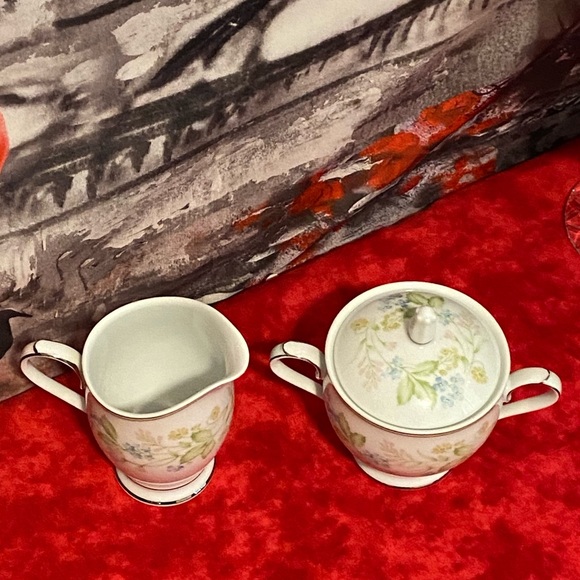 Vintage Noritake Essence Creamer and Sugar Set - Picture 4 of 8